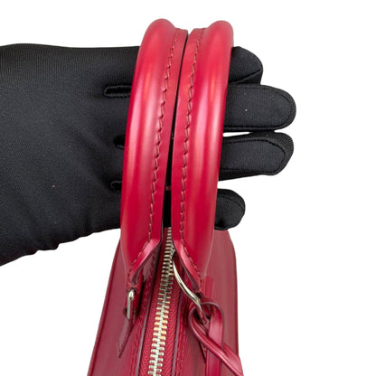 Louis-Vuitton Alma BB Epi Leather Red SHW