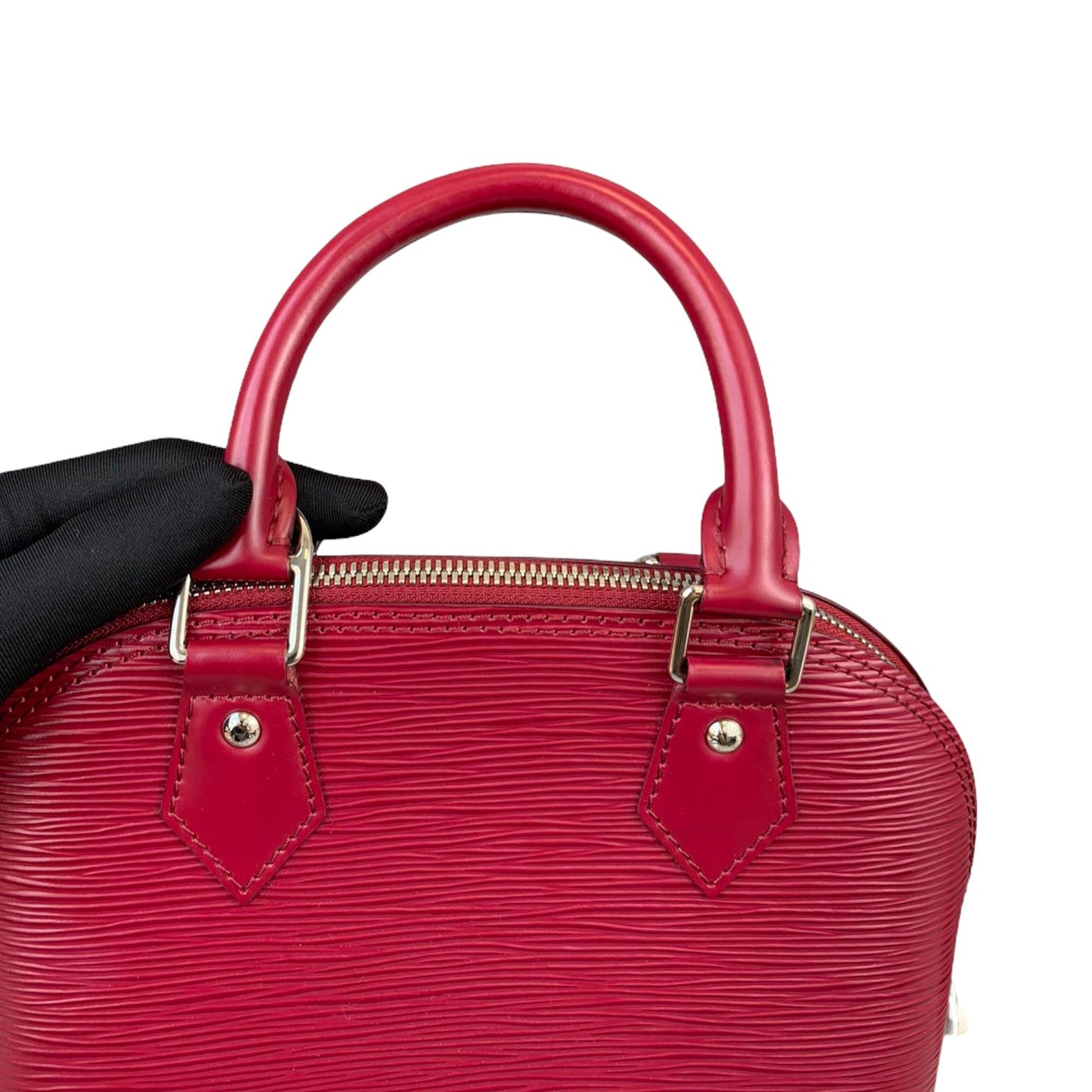 Louis-Vuitton Alma BB Epi Leather Red SHW