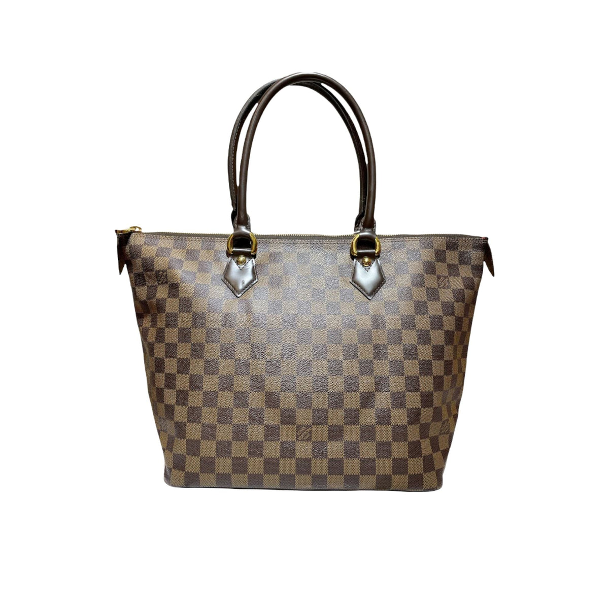 Louis-Vuitton Damier Ebene Saleya MM Canvas GHW