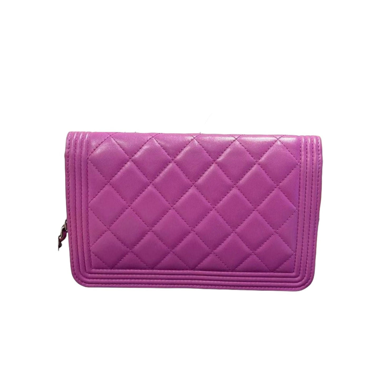 Boy Wallet on Chain Lambskin Purple RHW