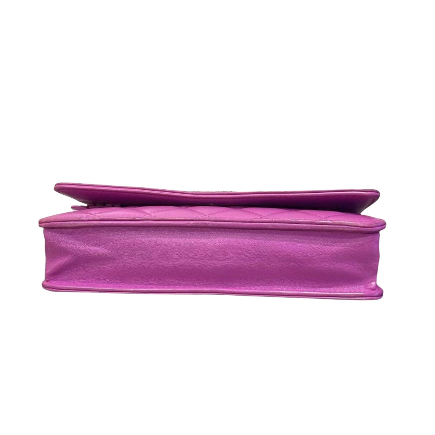 Boy Wallet on Chain Lambskin Purple RHW