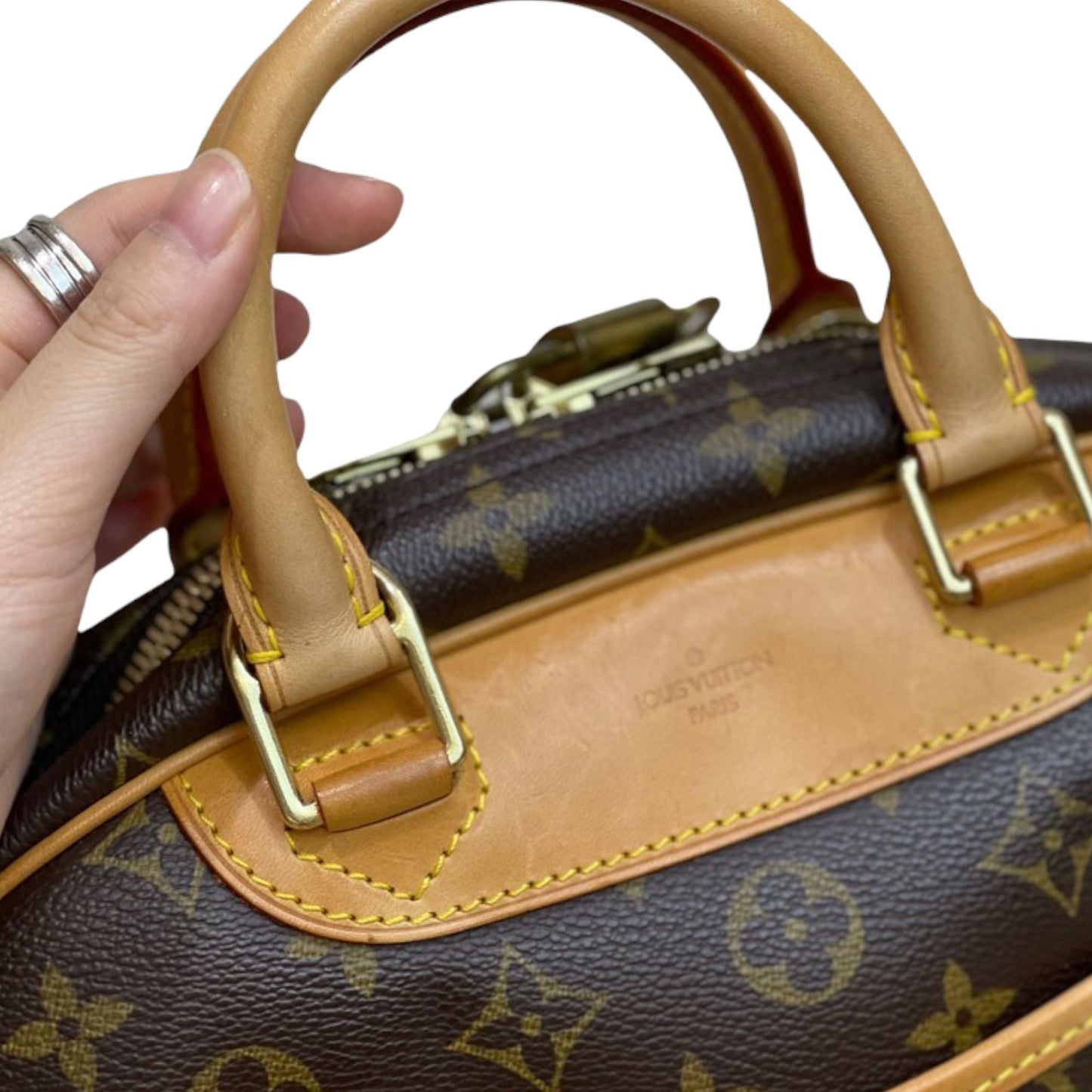 Louis-Vuitton Monogram Deauville Coated Canvas Brown GHW