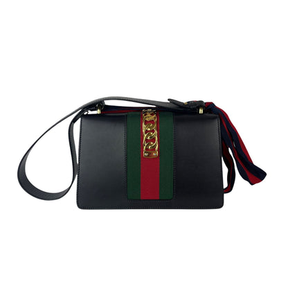Gucci Sylvie Small Leather Black GHW