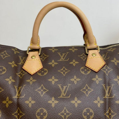 Louis-Vuitton Monogram Speedy 40 Coated Canvas Brown GHW