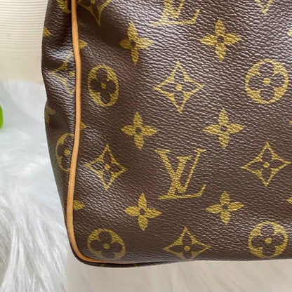 Louis-Vuitton Monogram Speedy 40 Coated Canvas Brown GHW