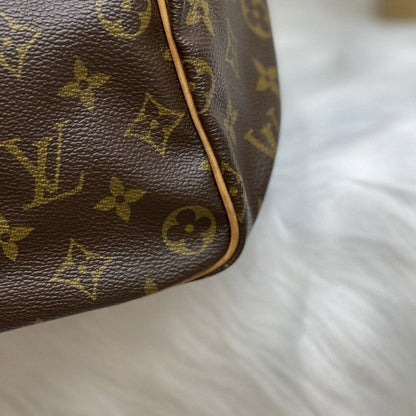 Louis-Vuitton Monogram Speedy 40 Coated Canvas Brown GHW