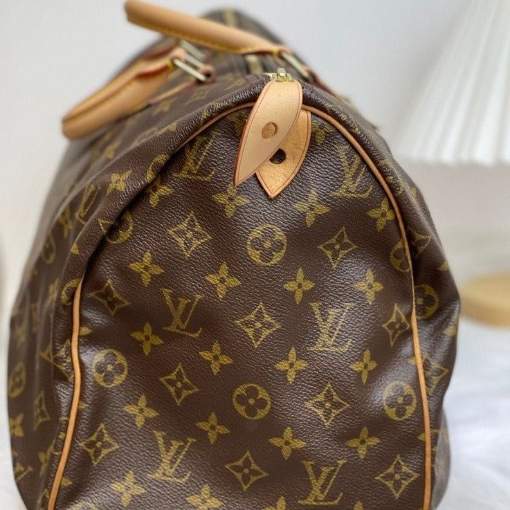 Louis-Vuitton Monogram Speedy 40 Coated Canvas Brown GHW