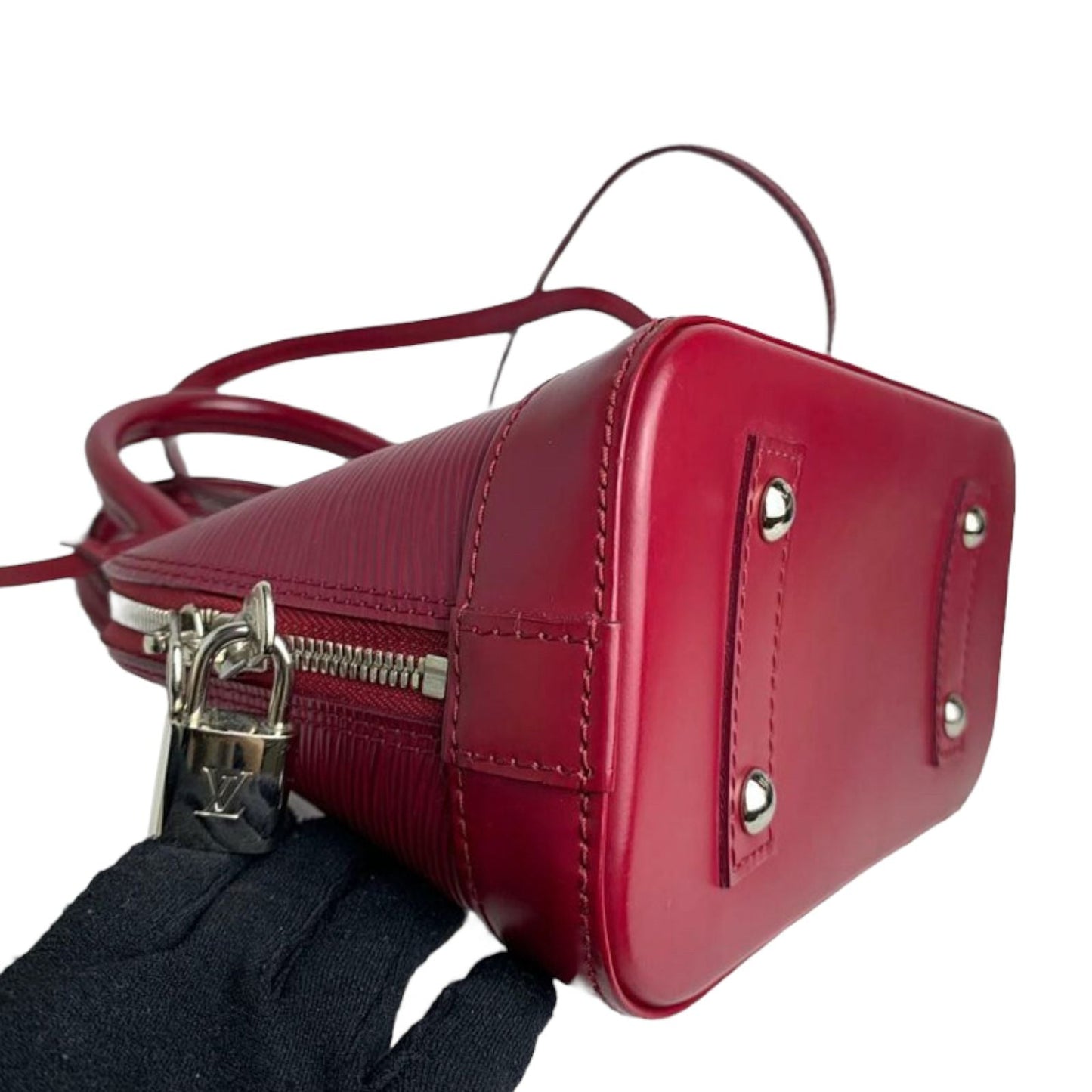 Louis-Vuitton Alma BB Epi Leather Red SHW