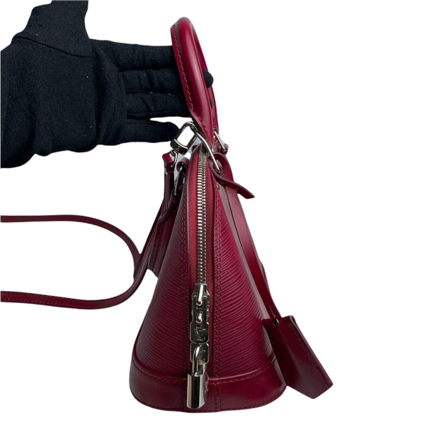 Louis-Vuitton Alma BB Epi Leather Red SHW