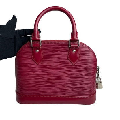 Louis-Vuitton Alma BB Epi Leather Red SHW