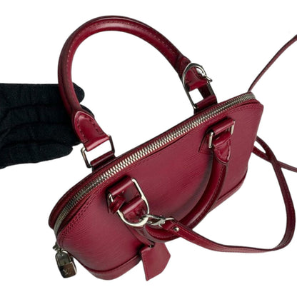 Louis-Vuitton Alma BB Epi Leather Red SHW