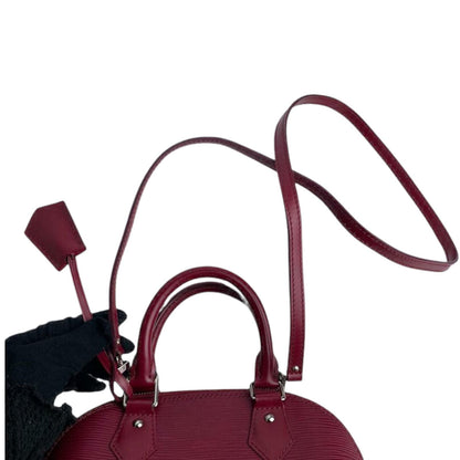 Louis-Vuitton Alma BB Epi Leather Red SHW