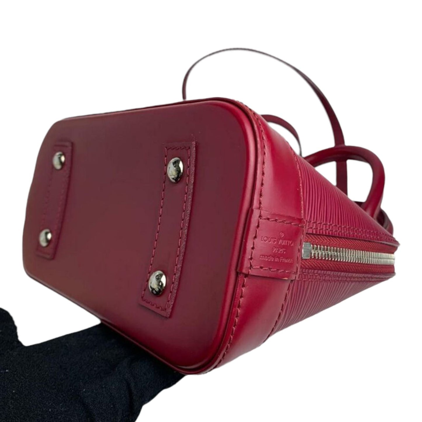 Louis-Vuitton Alma BB Epi Leather Red SHW