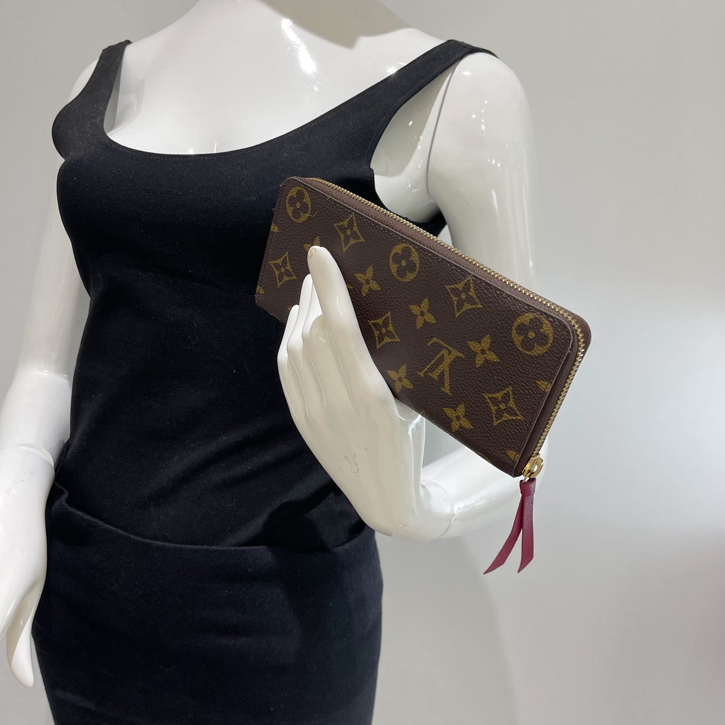 Louis-Vuitton Clemence Wallet Monogram Canvas Brown GHW
