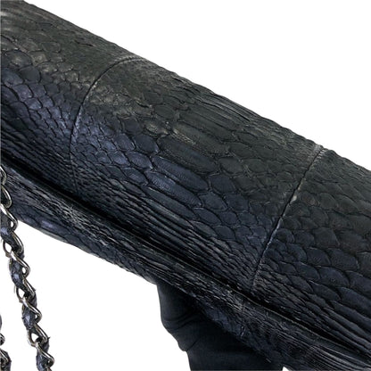 Maxi Double Flap Python Black RHW