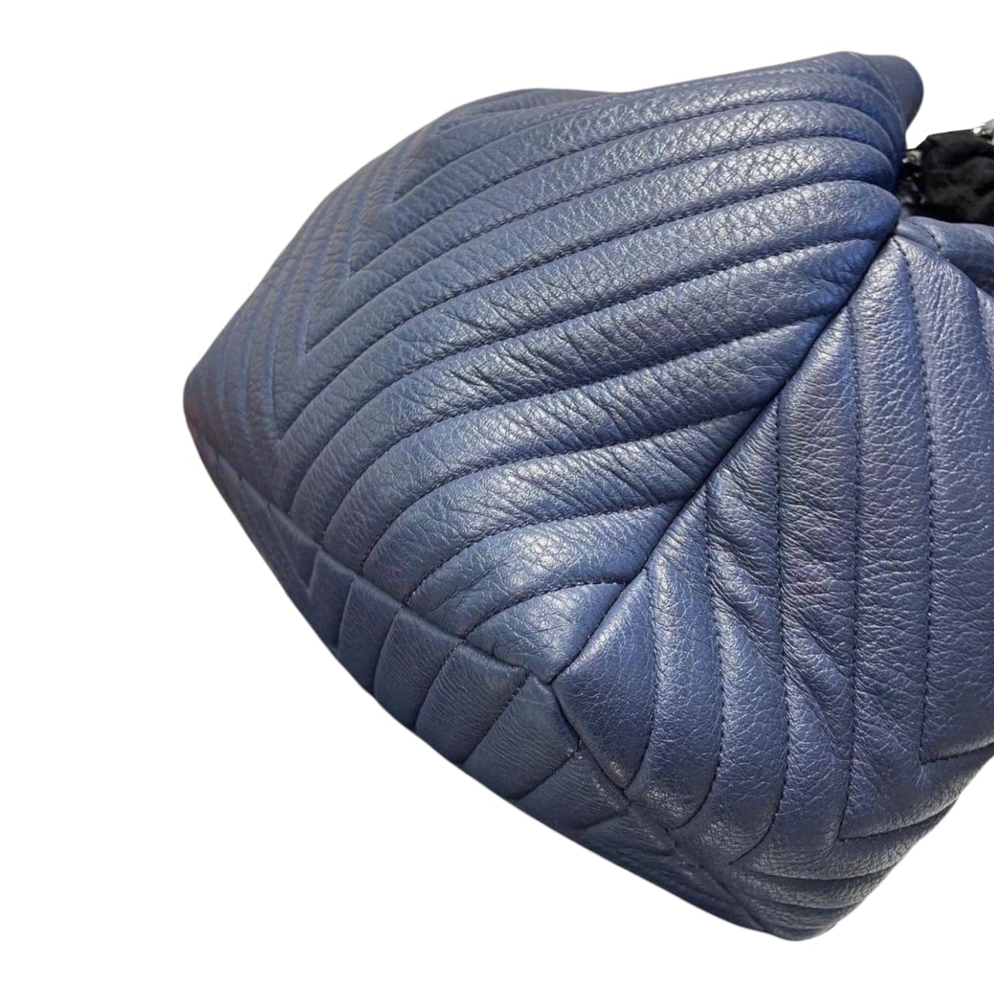 Urban Spirit Bucket Bag Chevron Deerskin Blue RHW