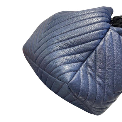 Urban Spirit Bucket Bag Chevron Deerskin Blue RHW