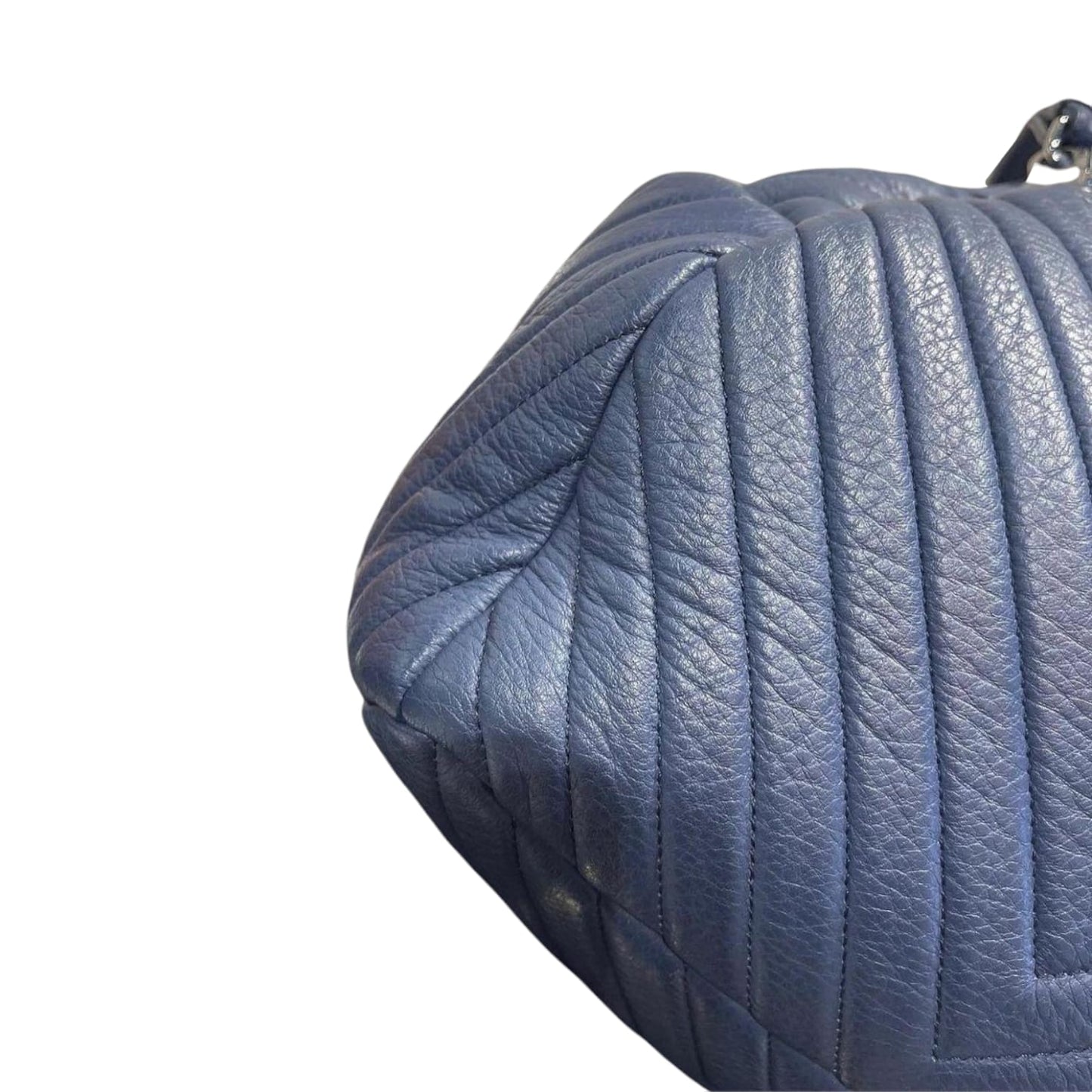 Urban Spirit Bucket Bag Chevron Deerskin Blue RHW