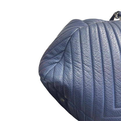 Urban Spirit Bucket Bag Chevron Deerskin Blue RHW