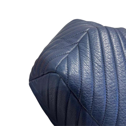 Urban Spirit Bucket Bag Chevron Deerskin Blue RHW