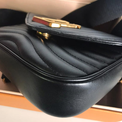 Louis-Vuitton New Wave Multi-Pochette Leather Black GHW