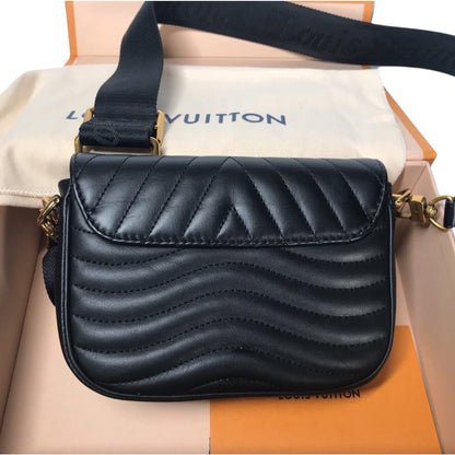 Louis-Vuitton New Wave Multi-Pochette Leather Black GHW
