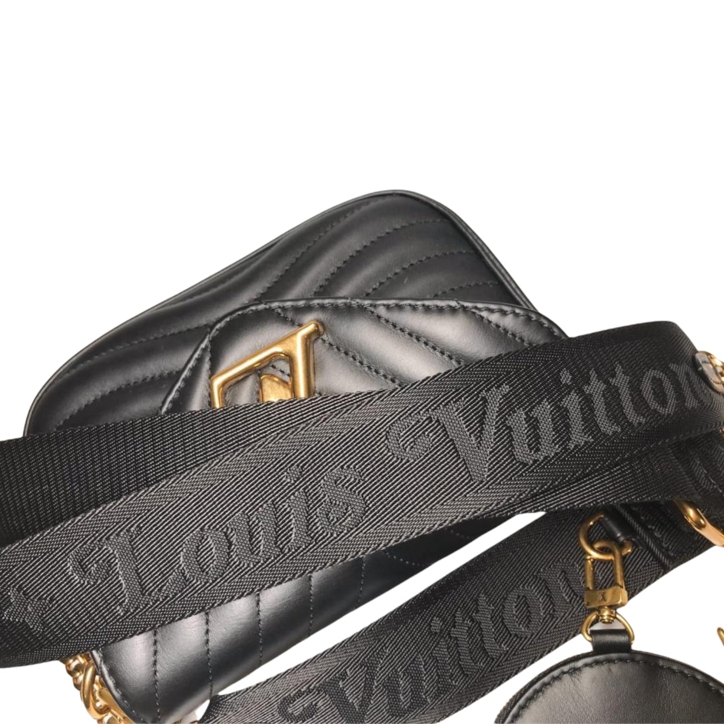 Louis-Vuitton New Wave Multi-Pochette Leather Black GHW