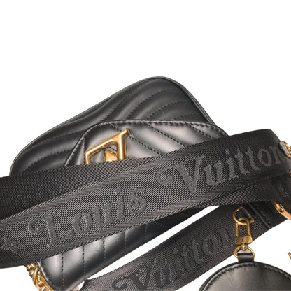 Louis-Vuitton New Wave Multi-Pochette Leather Black GHW