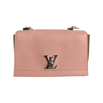 Louis-Vuitton BB Lockme II Pink Blue Beige SHW