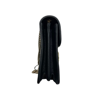 Gucci Small Interlocking GG Calfskin Black GHW