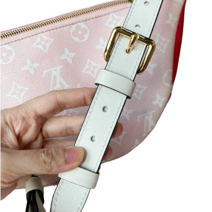 Louis-Vuitton Monogram Giant Bum Bag Red Pink White Black GHW