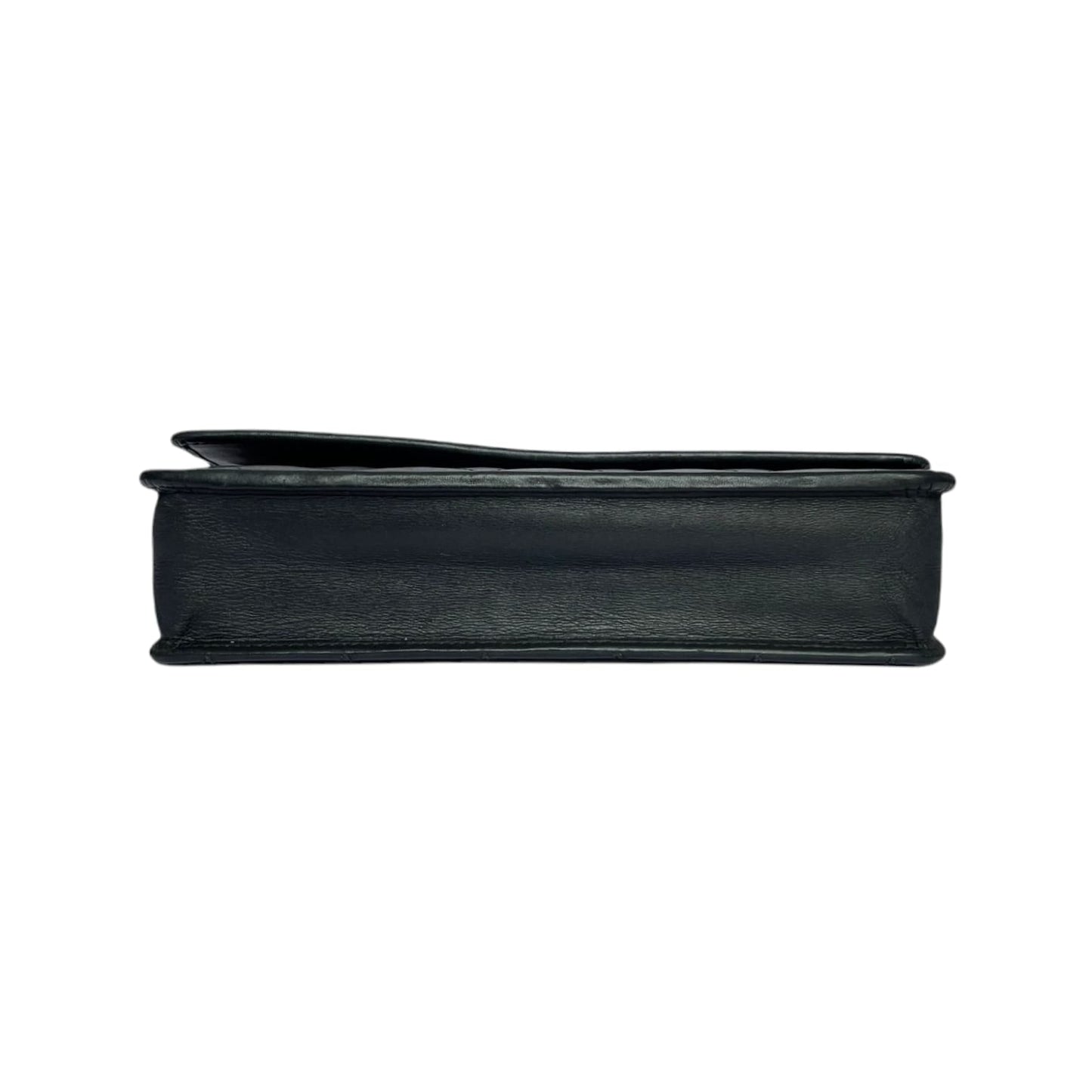 Wallet on Chain Quilted Lambskin Black SHW