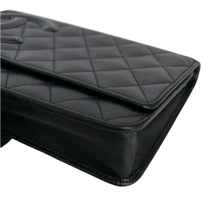 Wallet on Chain Quilted Lambskin Black SHW