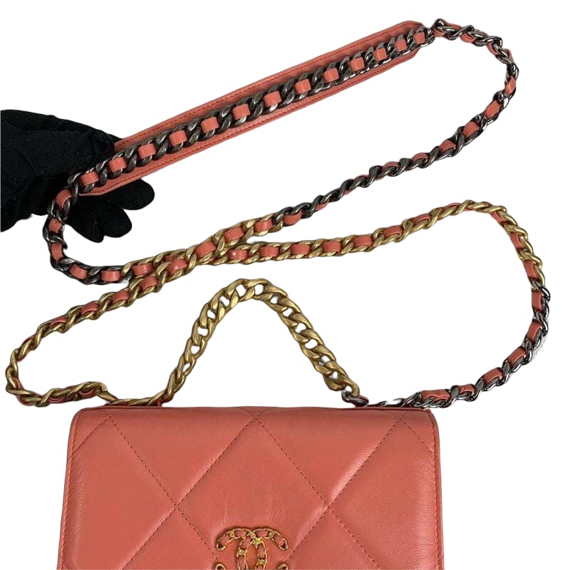 19 Goatskin Quilted WOC Orange GHW SHW RHW