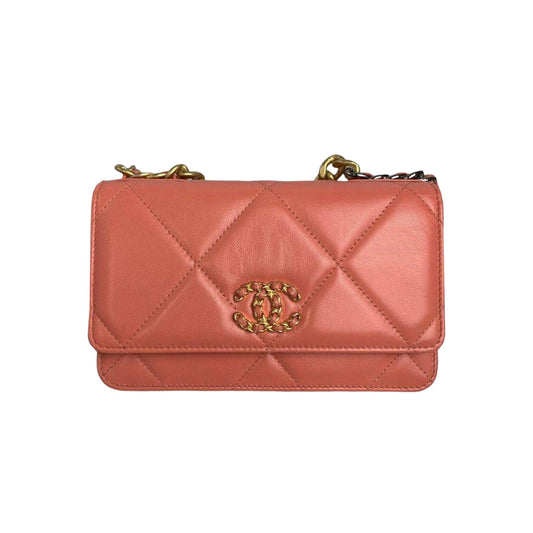 19 Goatskin Quilted WOC Orange GHW SHW RHW