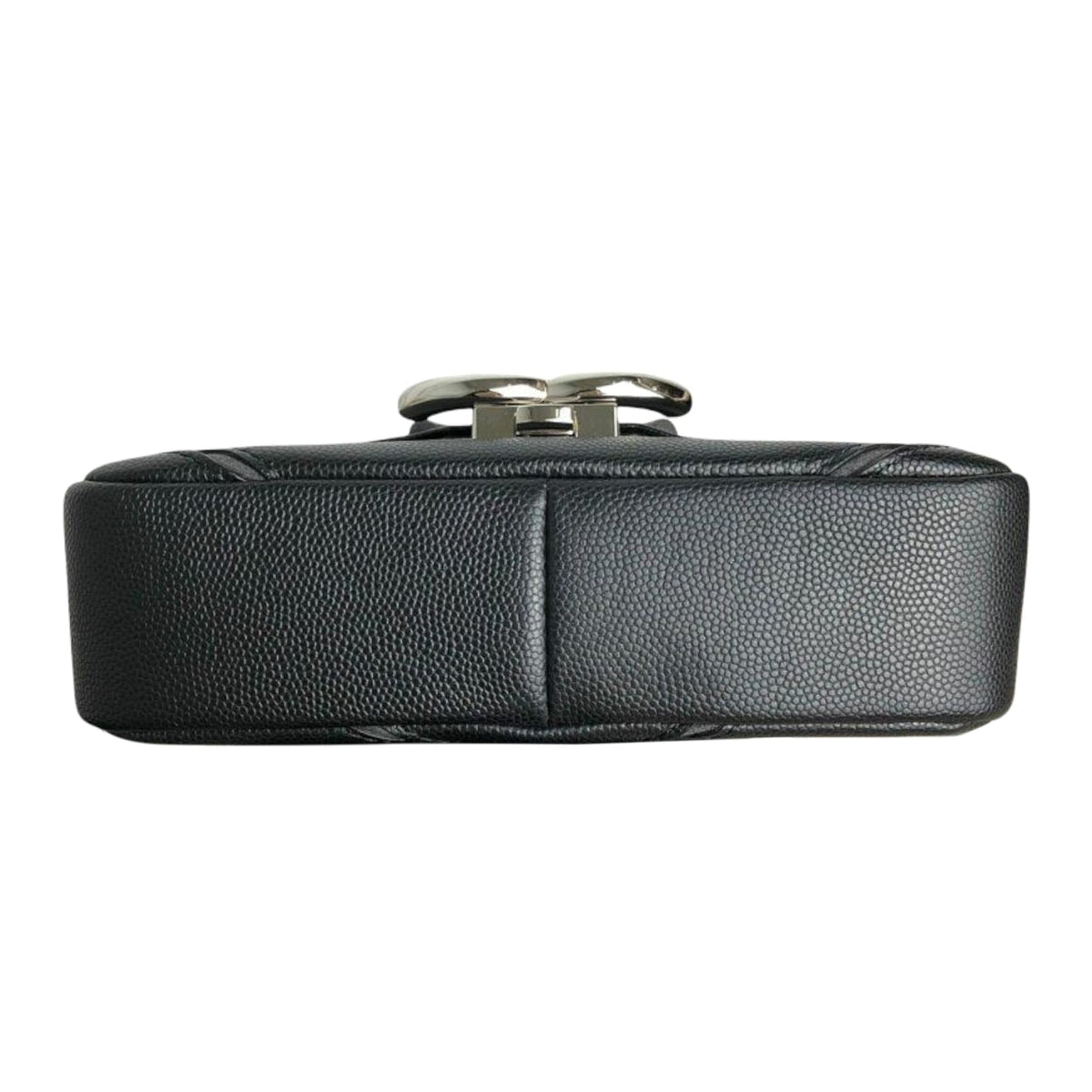 Small Caviar Macro Chevron Black SHW