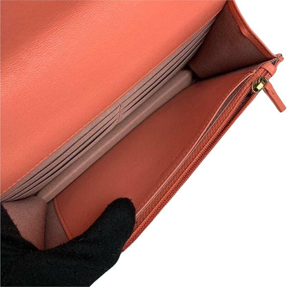 19 Goatskin Quilted WOC Orange GHW SHW RHW