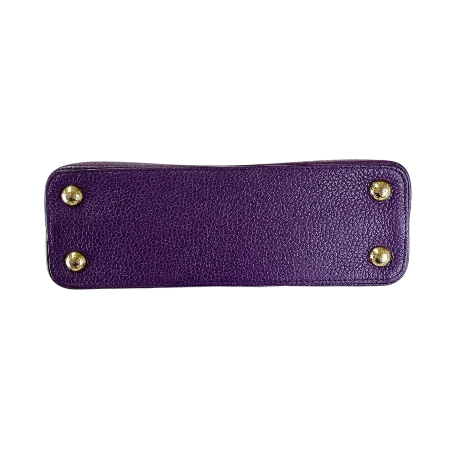 Louis-Vuitton BB Capucines Purple with Python Handle GHW