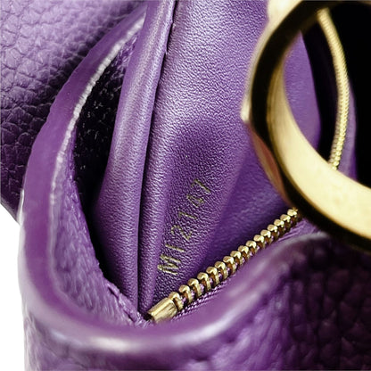 Louis-Vuitton BB Capucines Purple with Python Handle GHW