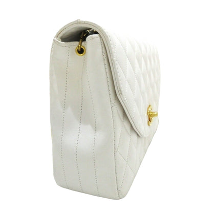 Vintage Flap Lambskin White Diana GHW