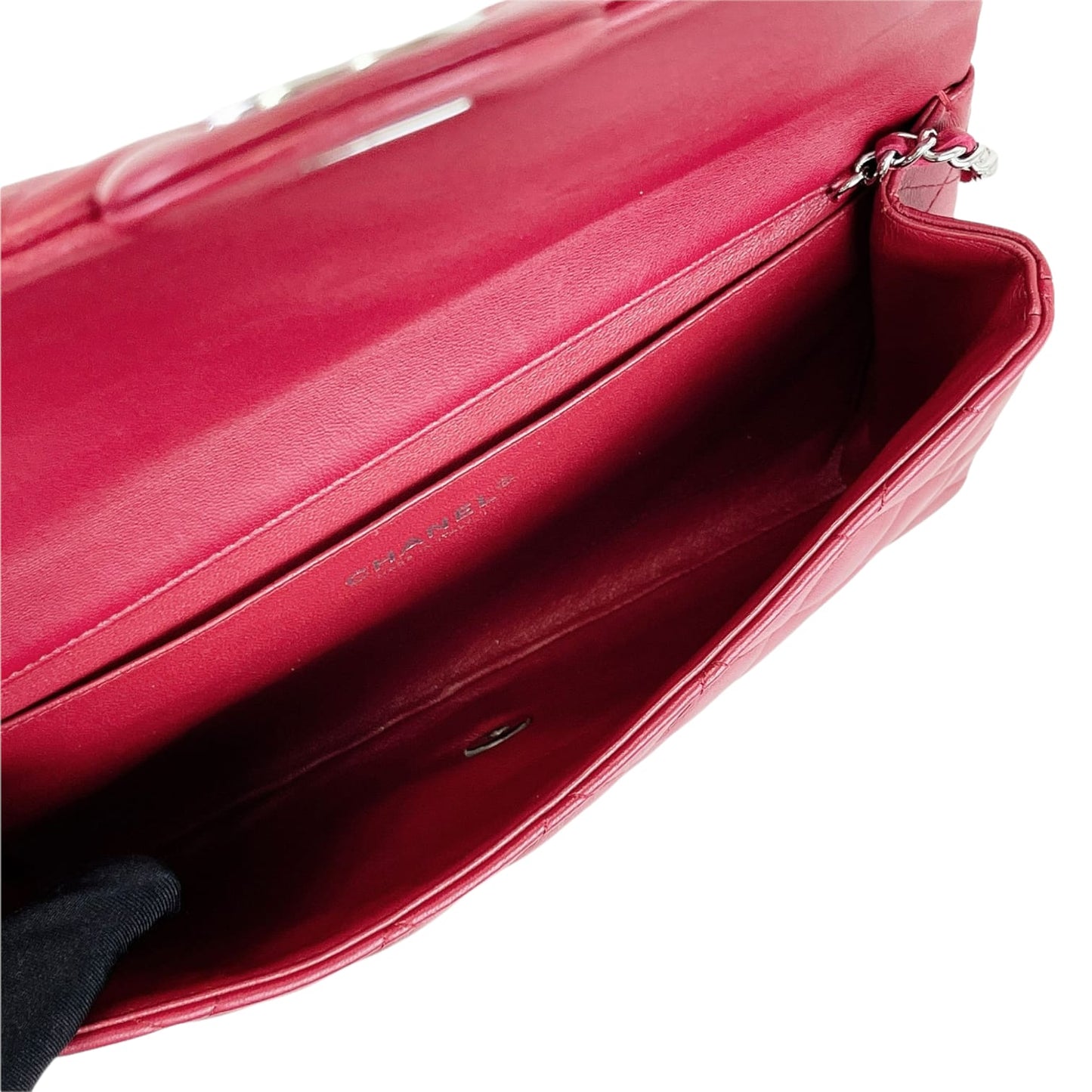 Timeless Clutch in Lambskin Leather Red SHW