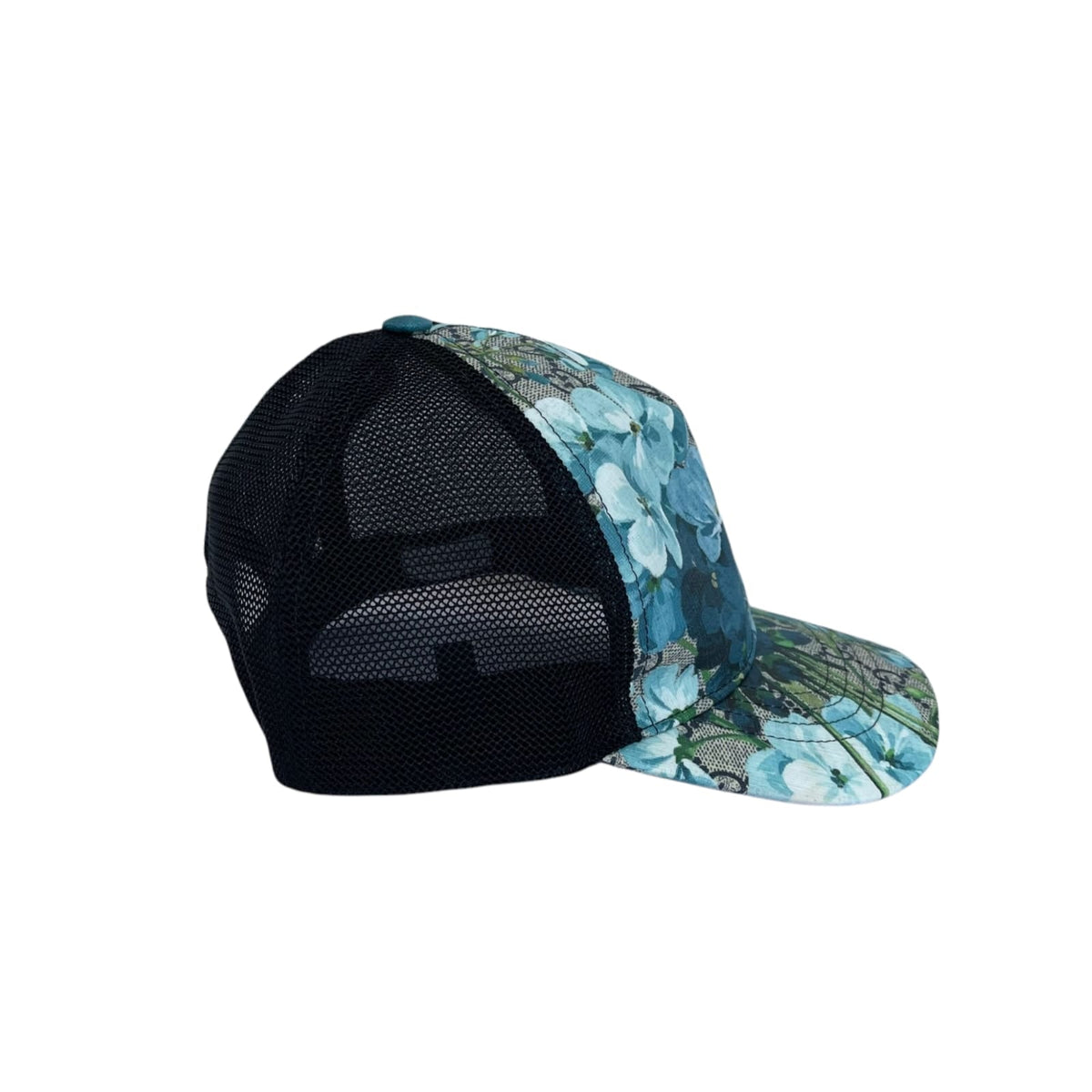 Gucci GG Blooms Monogram Trucker Cap Blue