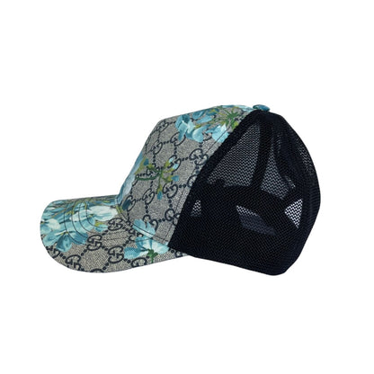 Gucci GG Blooms Monogram Trucker Cap Blue