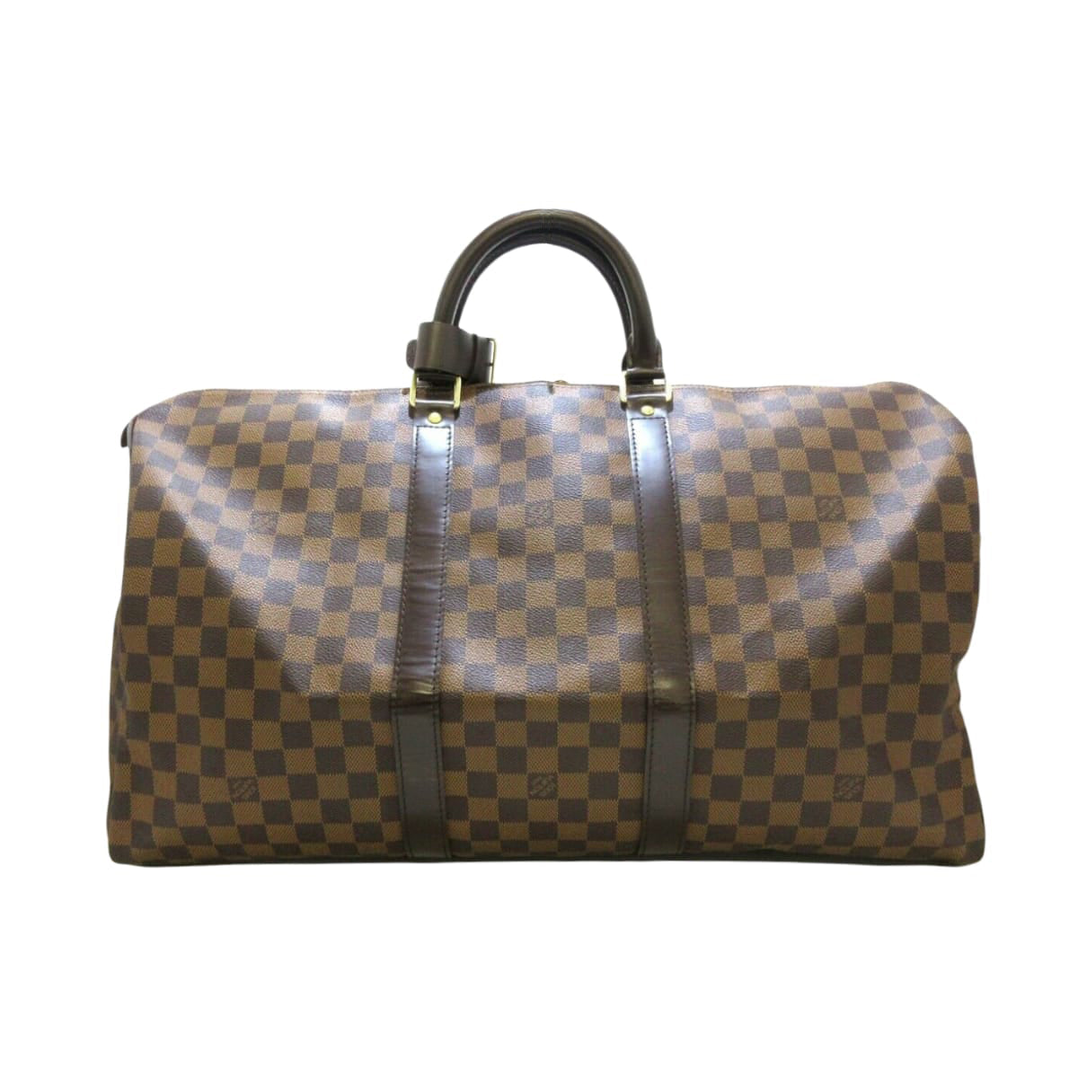 Louis-Vuitton Keepall 50 Boston Bag Damier Ebene GHW