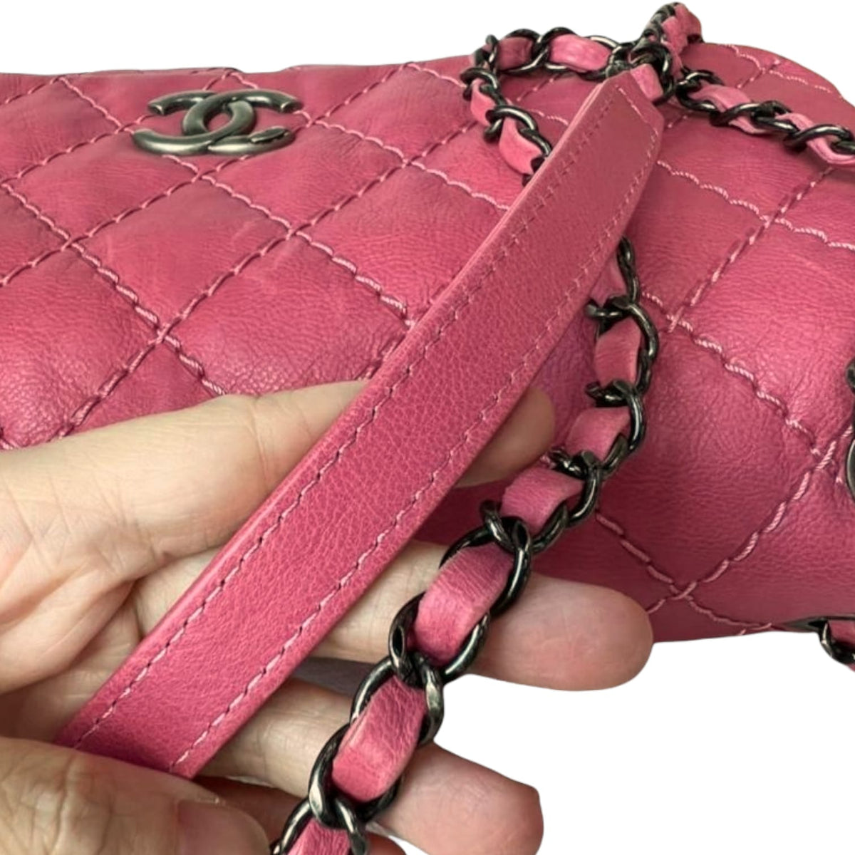 Seasonal Flap Lambskin Pink RHW
