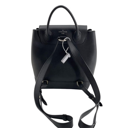Louis-Vuitton LockMe Backpack Calfskin Black SHW