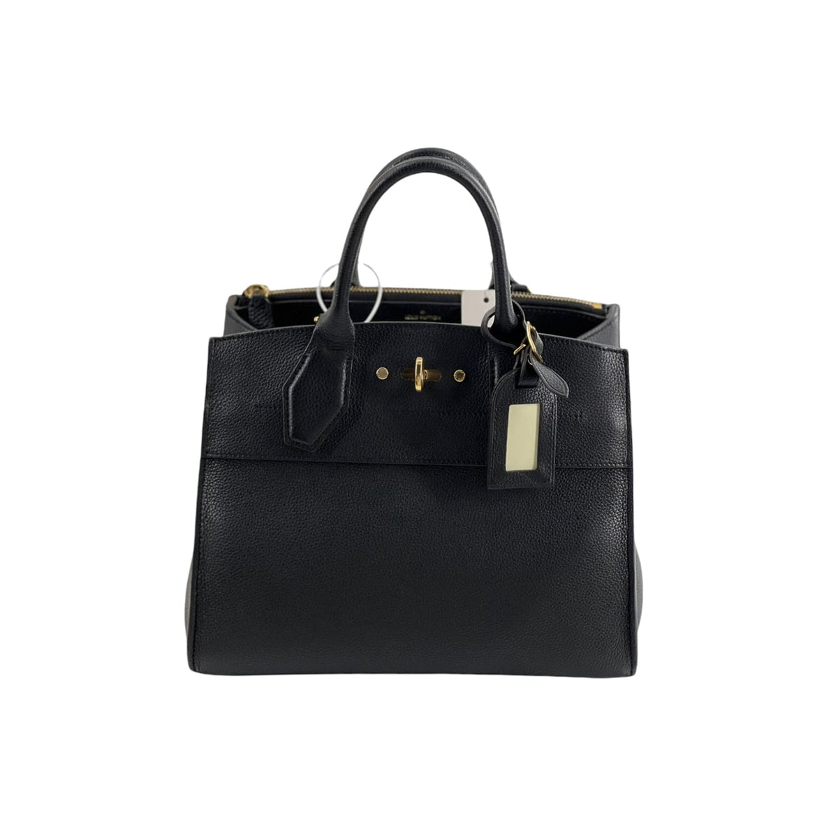 Louis-Vuitton PM City Steamer Calfskin Black GHW