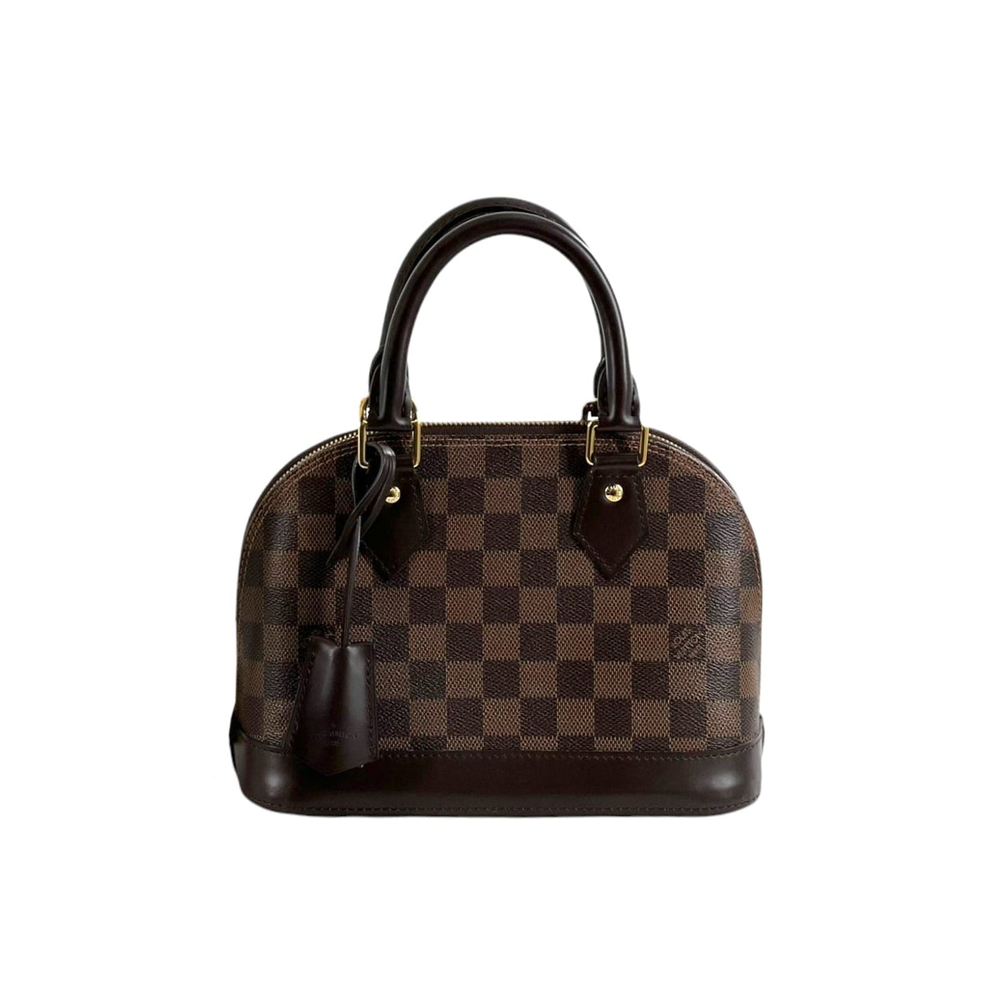 Louis-Vuitton BB Alma Damier Ebene Brown GHW