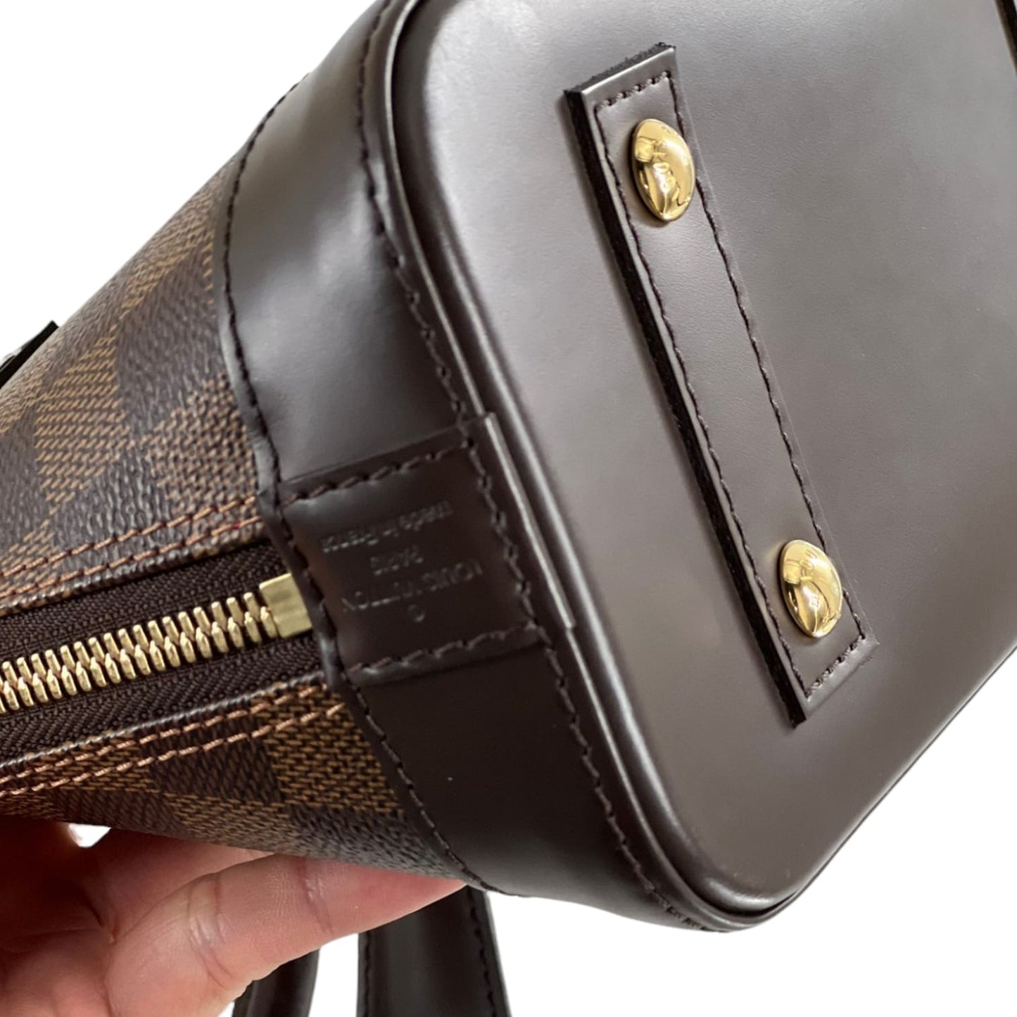 Louis-Vuitton BB Alma Damier Ebene Brown GHW