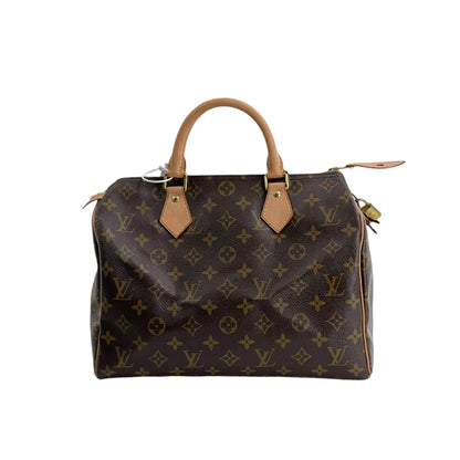 Louis-Vuitton Monogram Speedy 30 Brown GHW